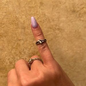 Sterling silver snake toe ring